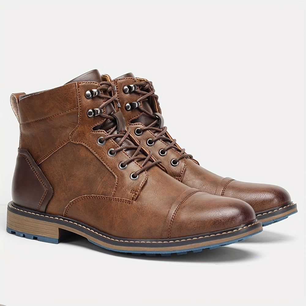 Mario | Refined Cap-Toe Ankle Boots