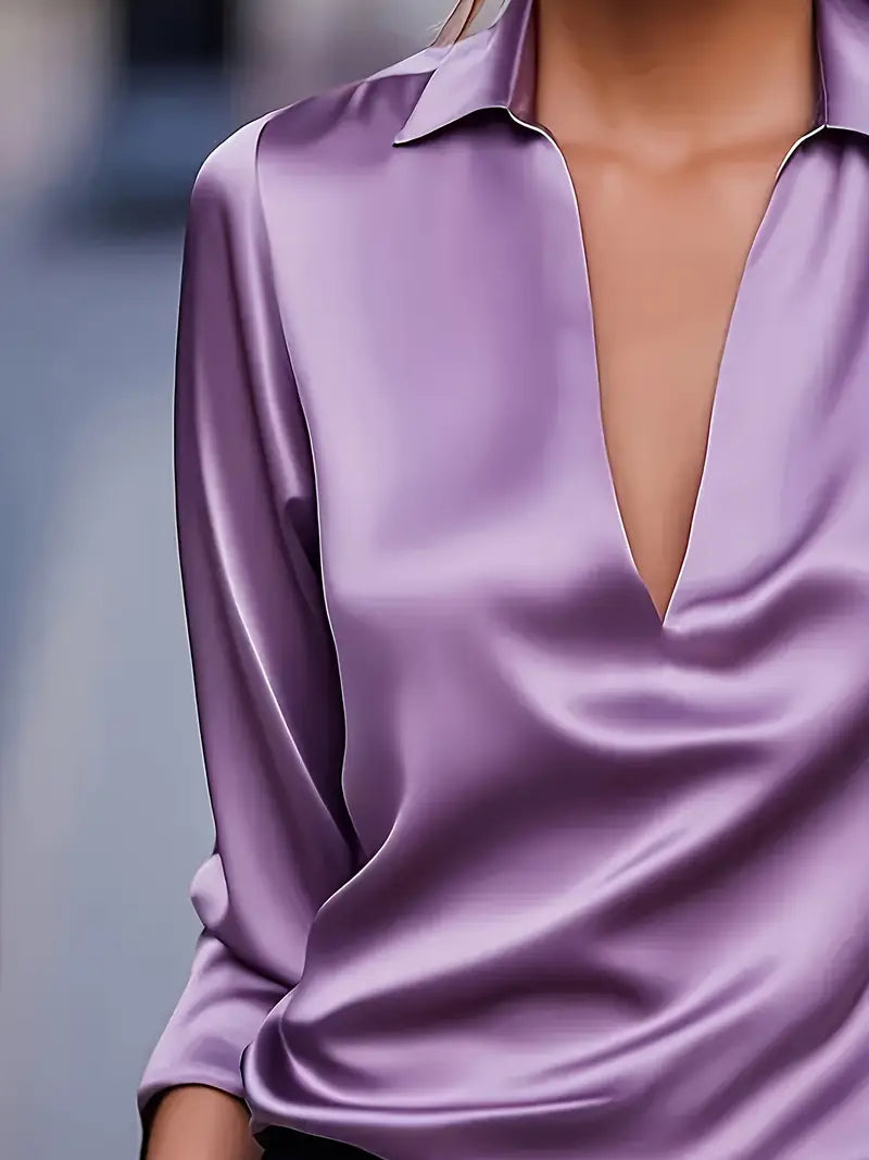 Eva | Premium V-Neck Blouse
