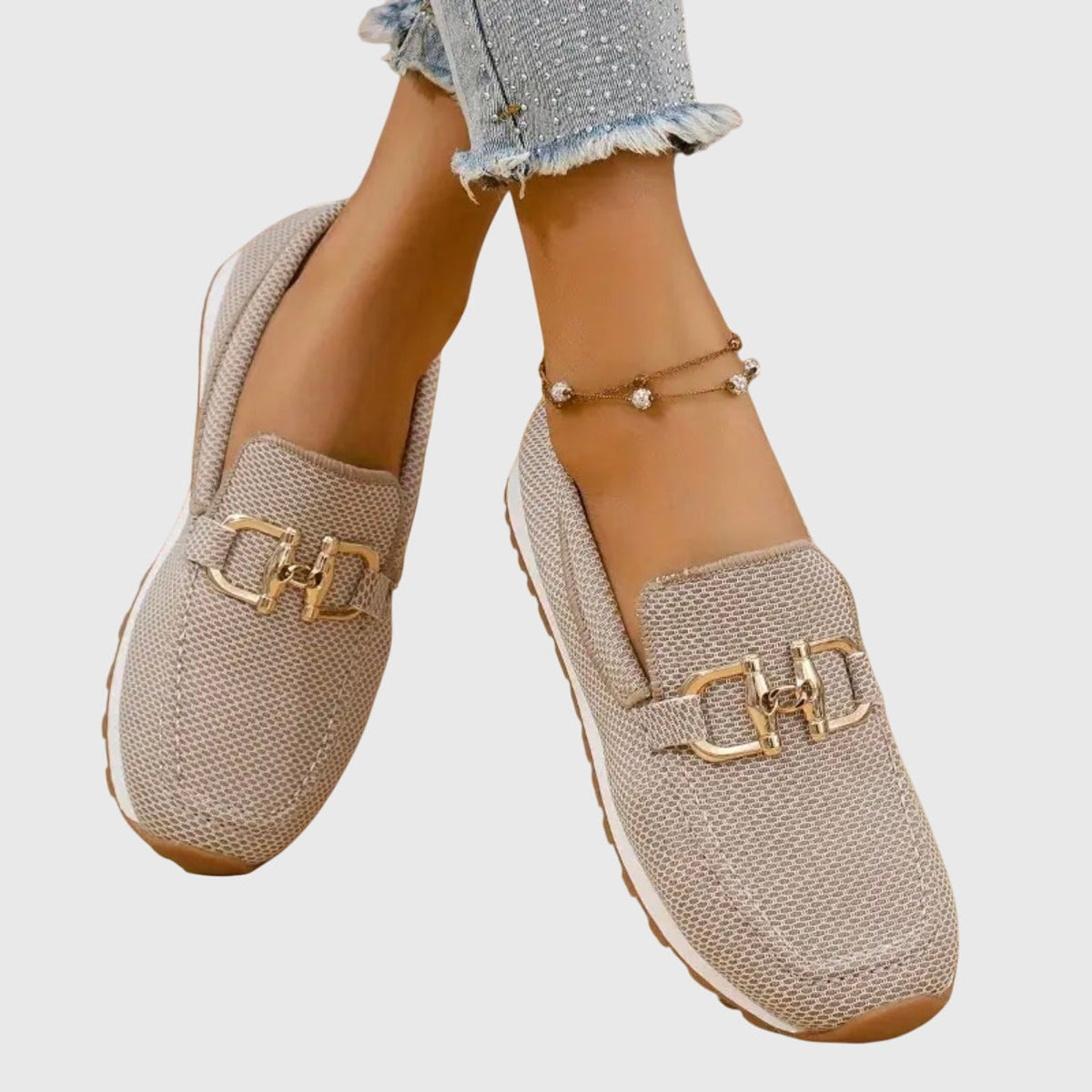Women's Cushioned Slip On Walking Loafer Sneakers