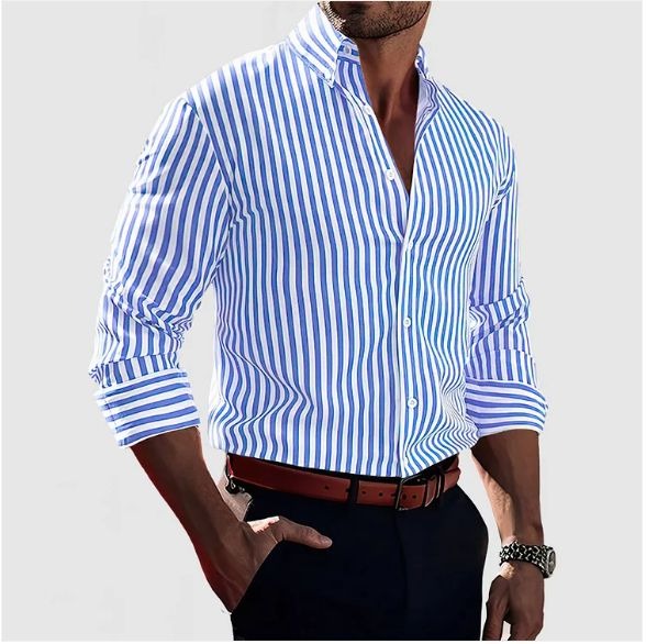 April | Classic Elegant Striped Shirt