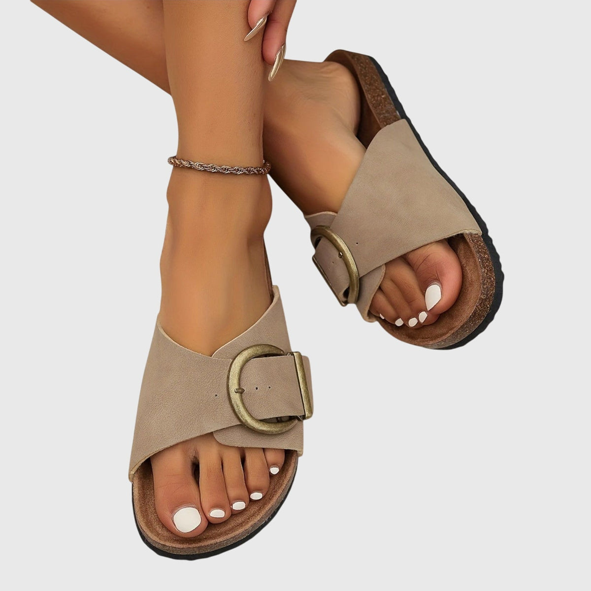 Women's Ergonomic Multi Strap Cushioned Sandals
