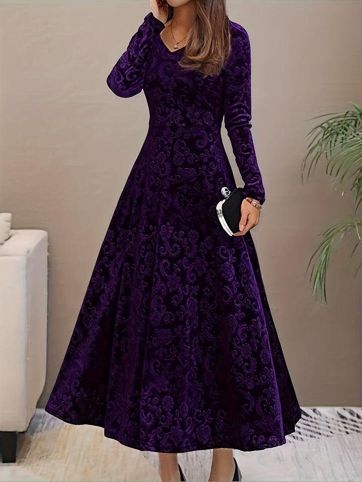 Christy | Elegant Long-Sleeve Midi Dress