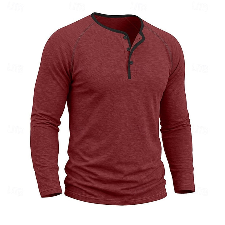 Dean | Classic Button Henley Shirt