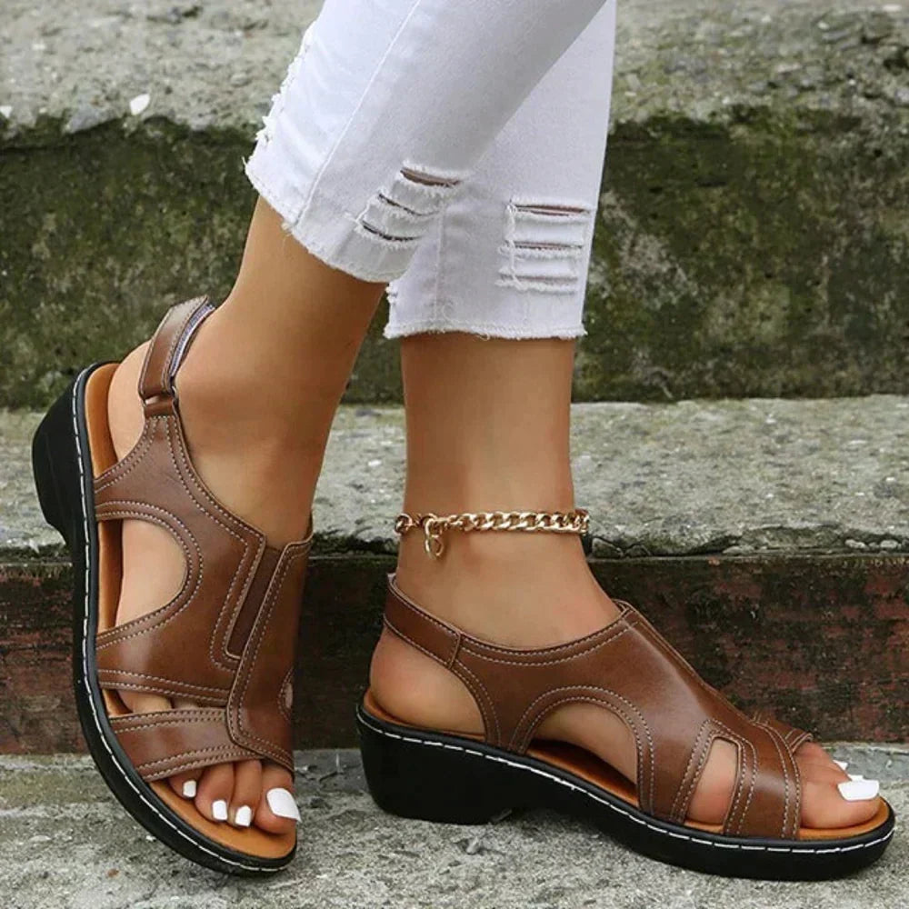 Women's Supportive Cushioned Wedge Heel Sandals