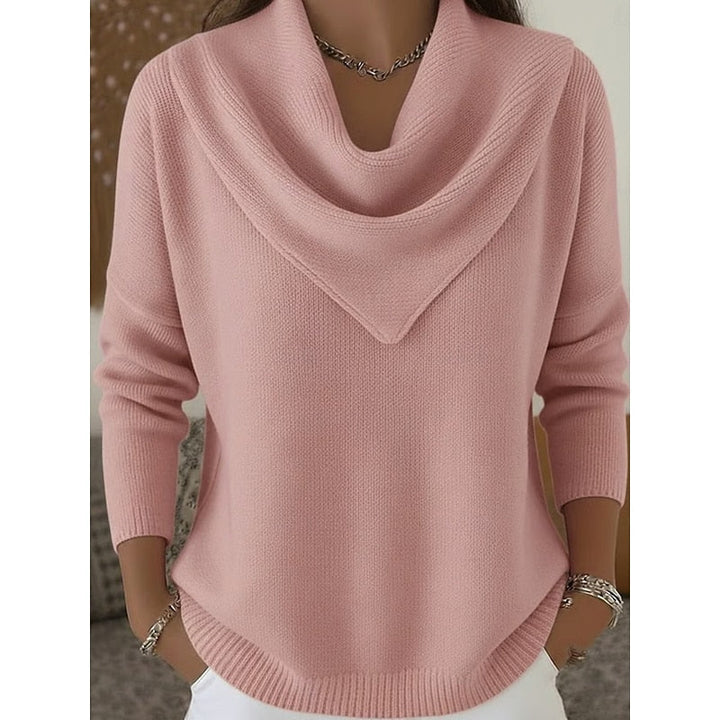 Samantha | Draped Cowl-Neck Sweater