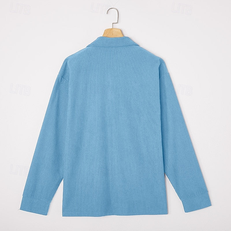 Troy | Textured Long-Sleeve Polo Shirt