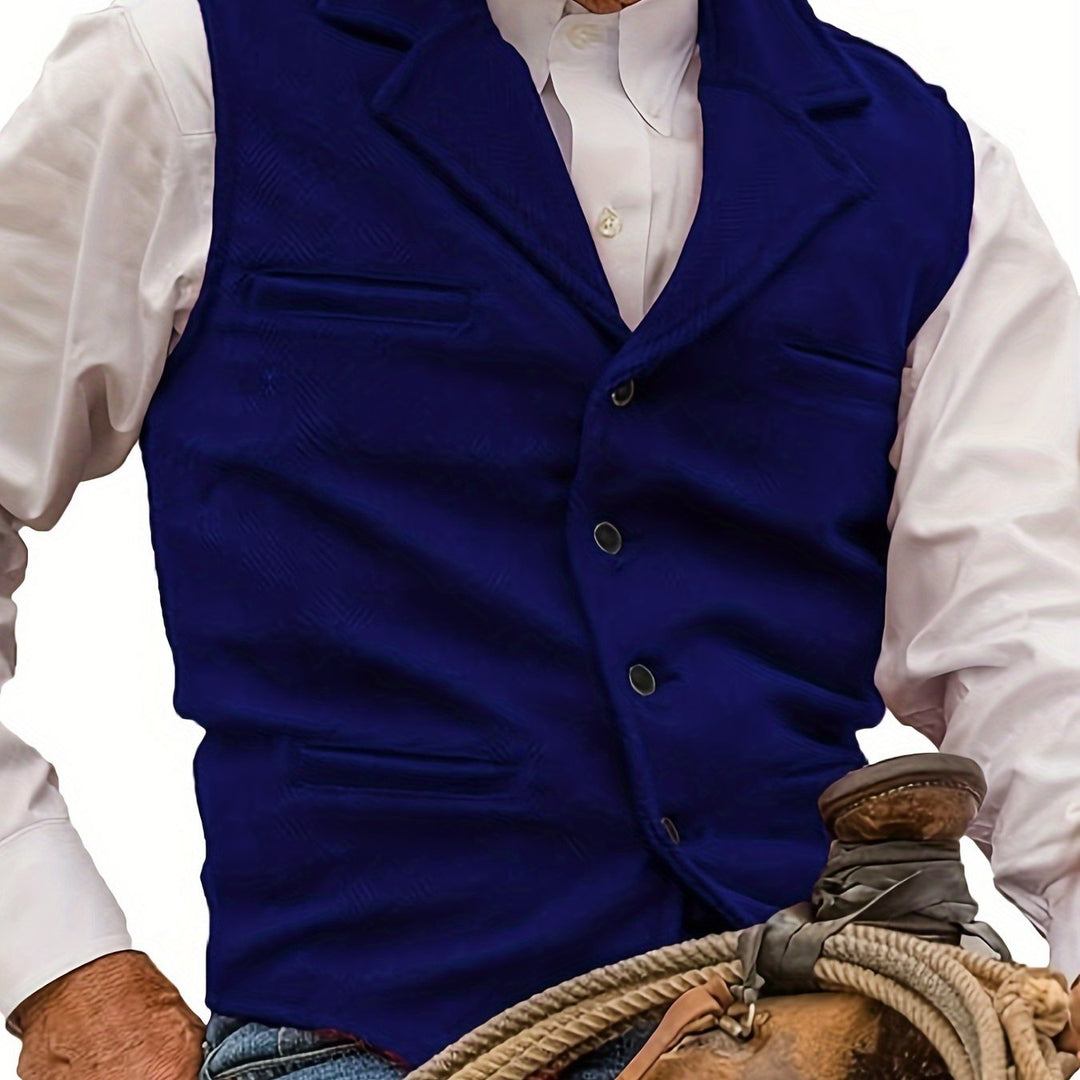 Miles | Heritage Herringbone Vest