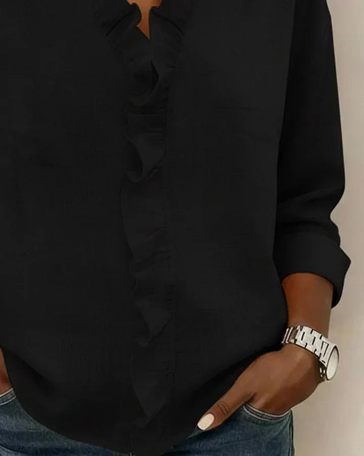 Lynette | Lightweight V-Neck Blouse