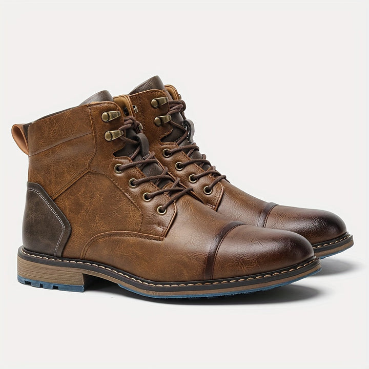 Mario | Refined Cap-Toe Ankle Boots