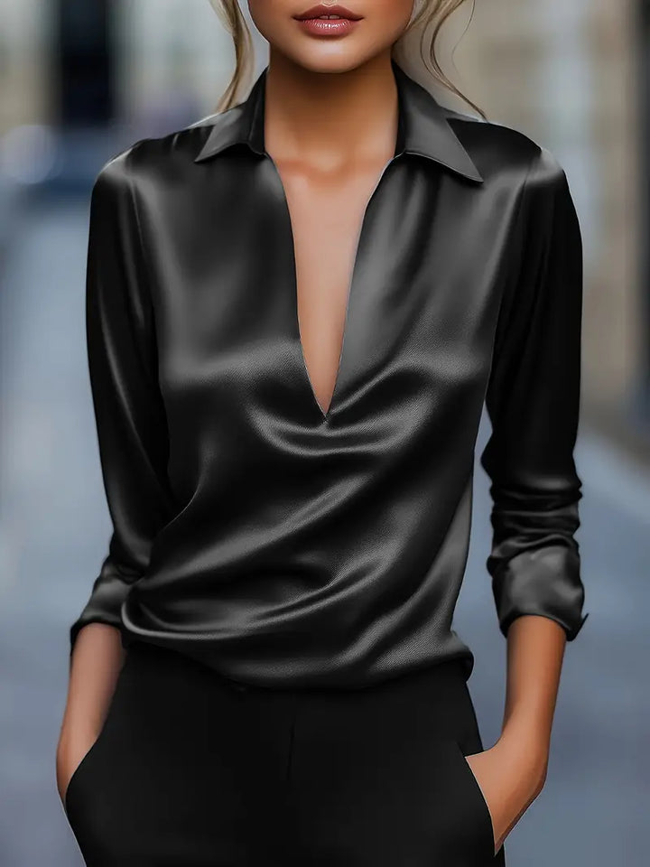 Eva | Premium V-Neck Blouse