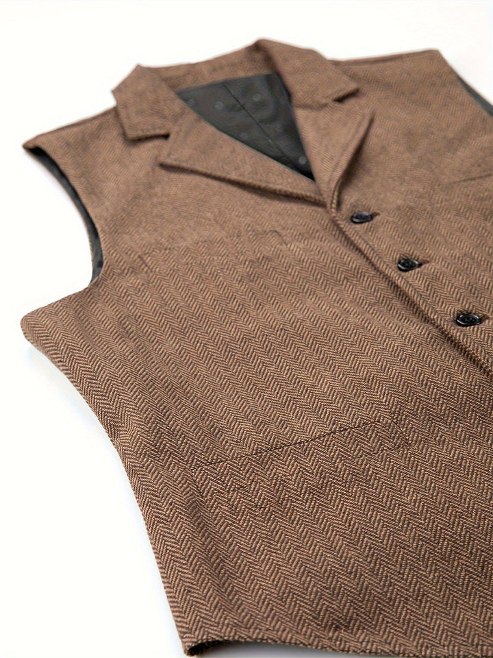 Quentin | Refined Herringbone Waistcoat