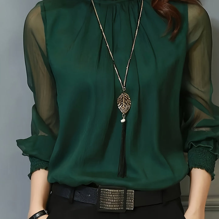 Ethel | Stand-Collar Blouse