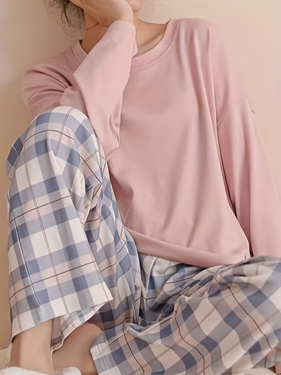Sheryl | Relaxed Plaid Two-Piece Set