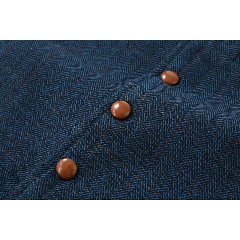 Roger | Tailored Herringbone Waistcoat