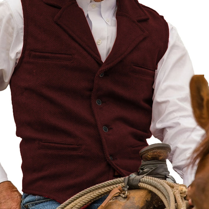 Miles | Heritage Herringbone Vest