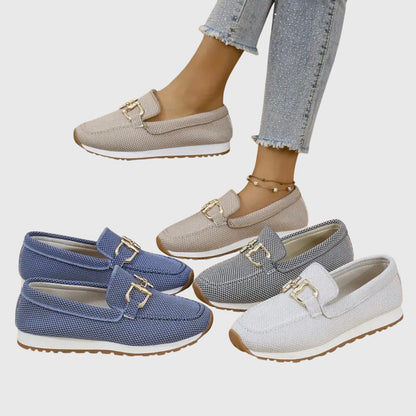 Women's Cushioned Slip On Walking Loafer Sneakers
