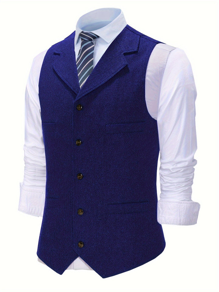 Quentin | Refined Herringbone Waistcoat
