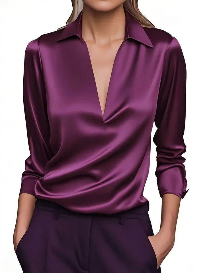 Eva | Premium V-Neck Blouse