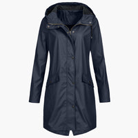 Greta | Weatherproof Longline Hooded Coat