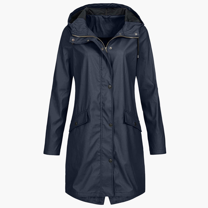 Greta | Weatherproof Longline Hooded Coat