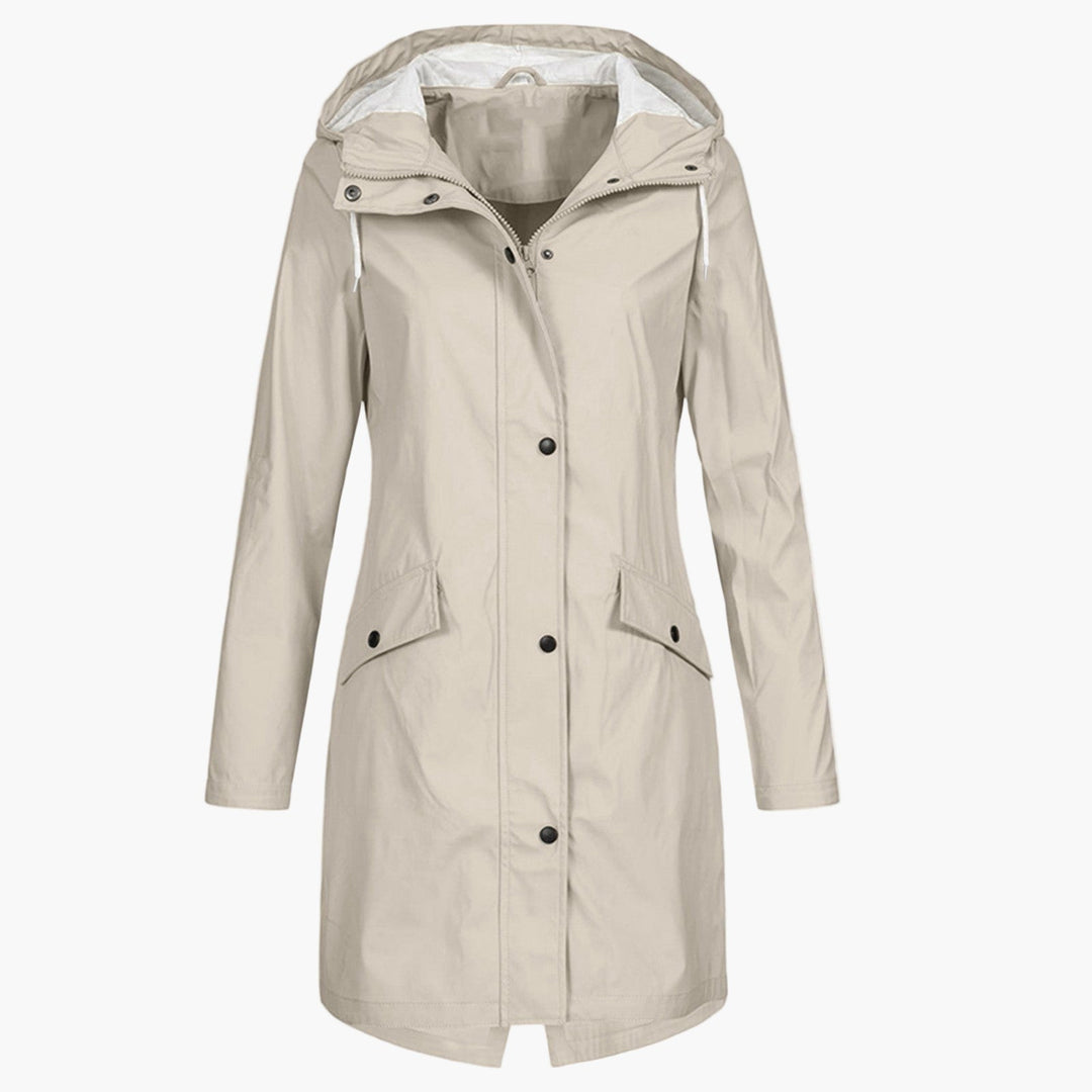 Greta | Weatherproof Longline Hooded Coat