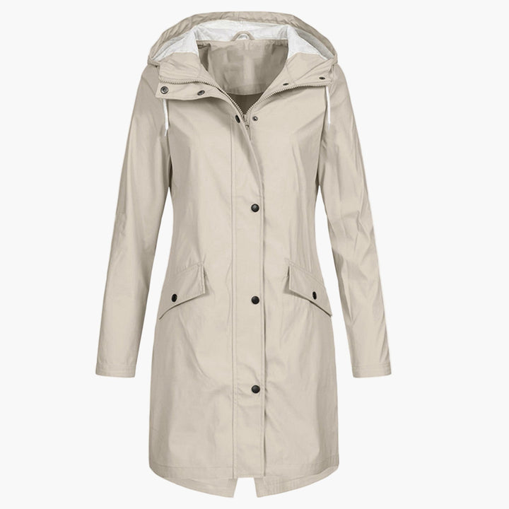 Greta | Weatherproof Longline Hooded Coat