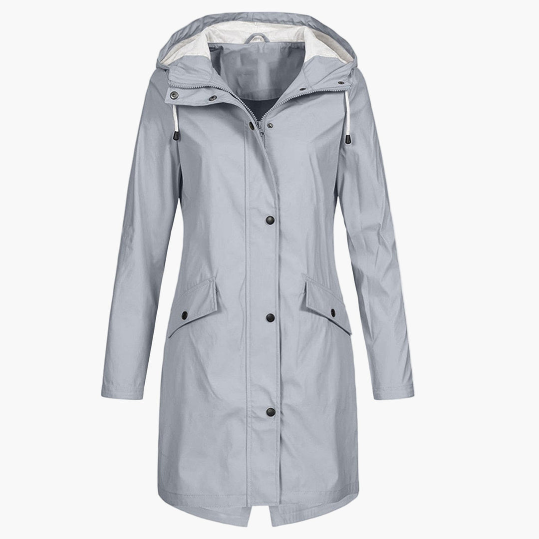 Greta | Weatherproof Longline Hooded Coat