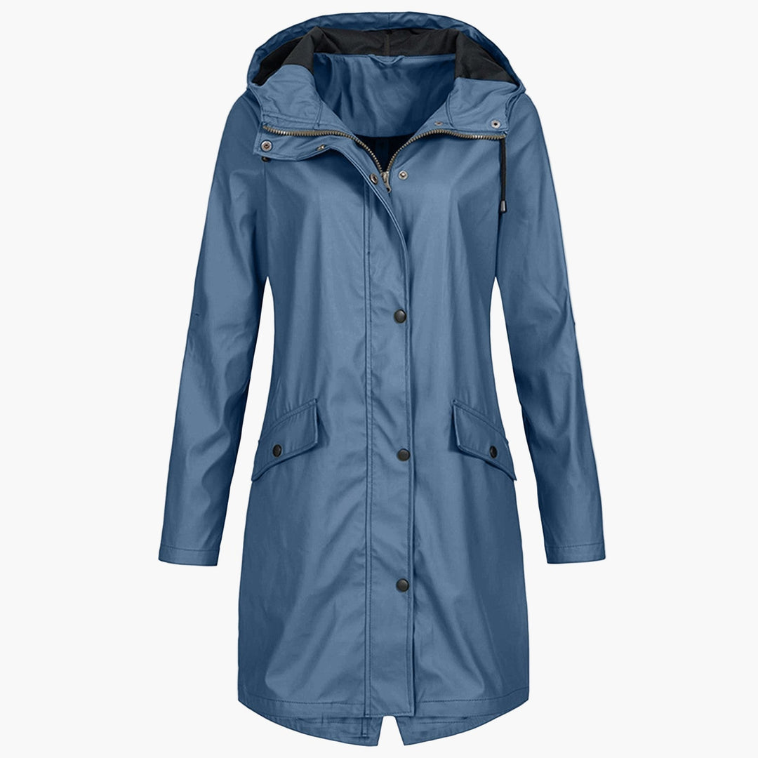 Greta | Weatherproof Longline Hooded Coat