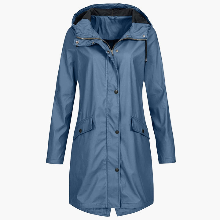 Greta | Weatherproof Longline Hooded Coat