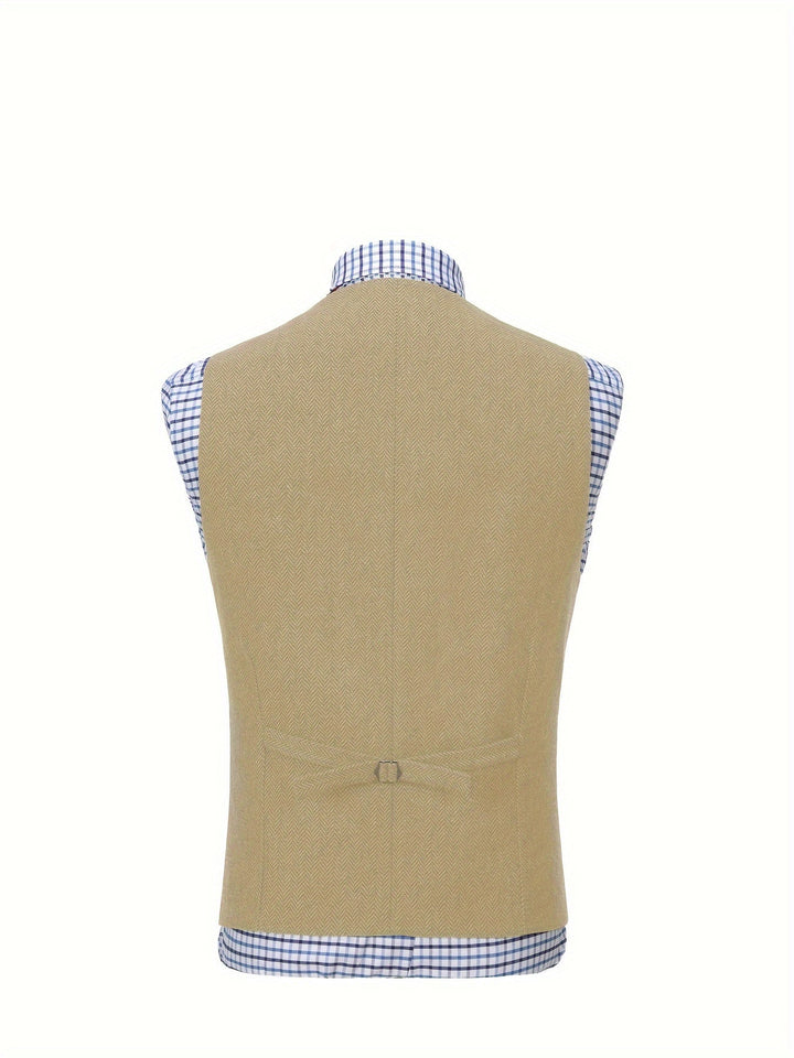 Miles | Heritage Herringbone Vest