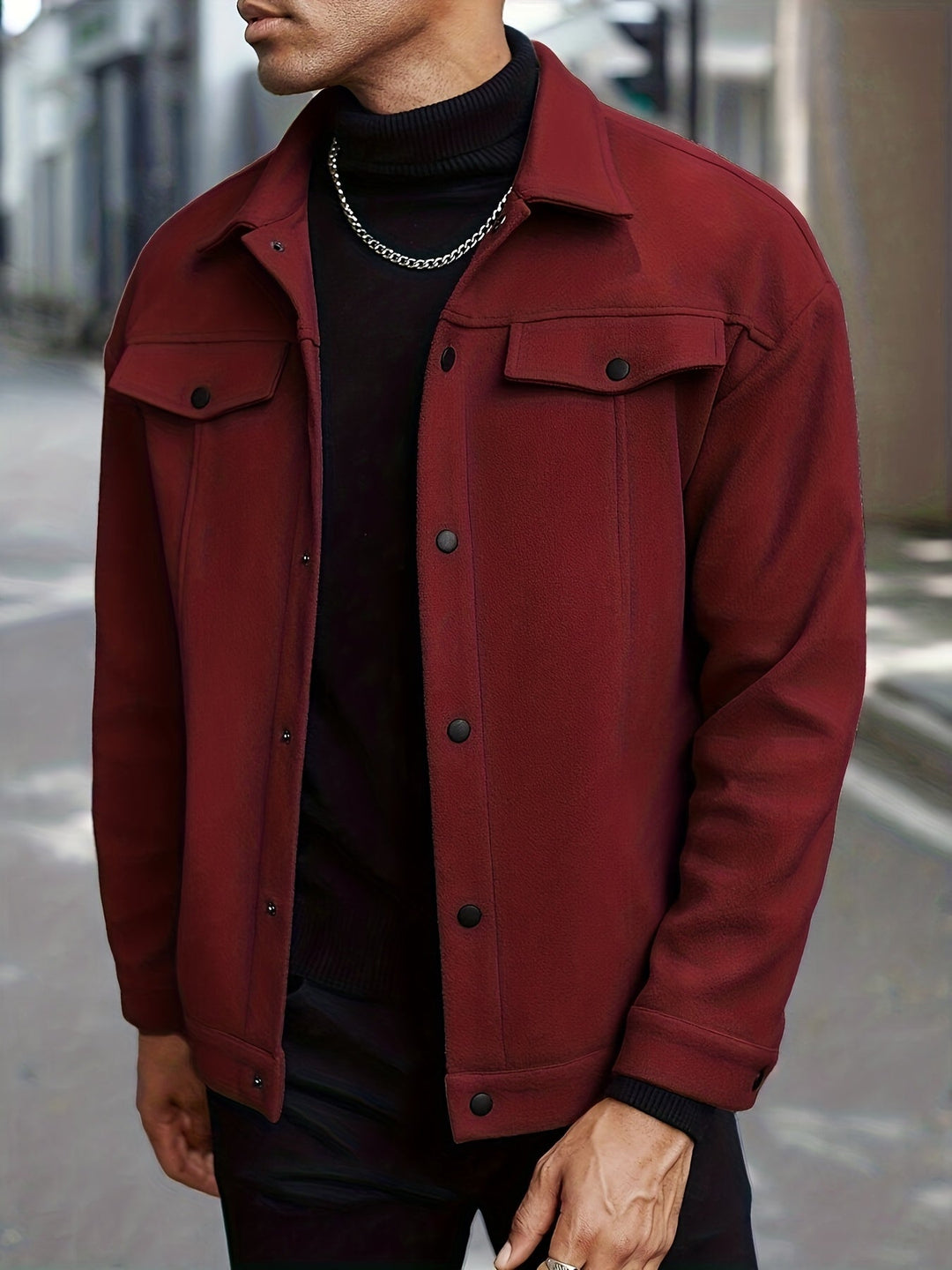 Darryl | Modern Snap-Button Jacket