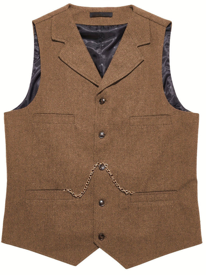 Quentin | Refined Herringbone Waistcoat
