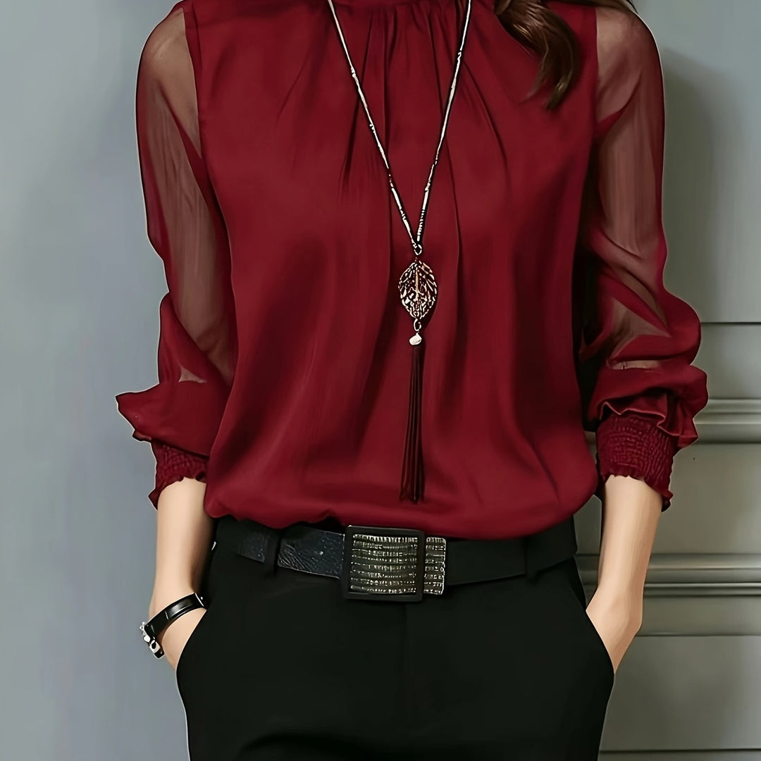 Ethel | Stand-Collar Blouse