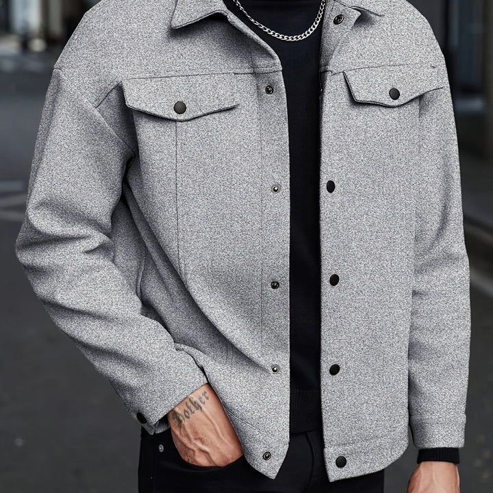 Darryl | Modern Snap-Button Jacket