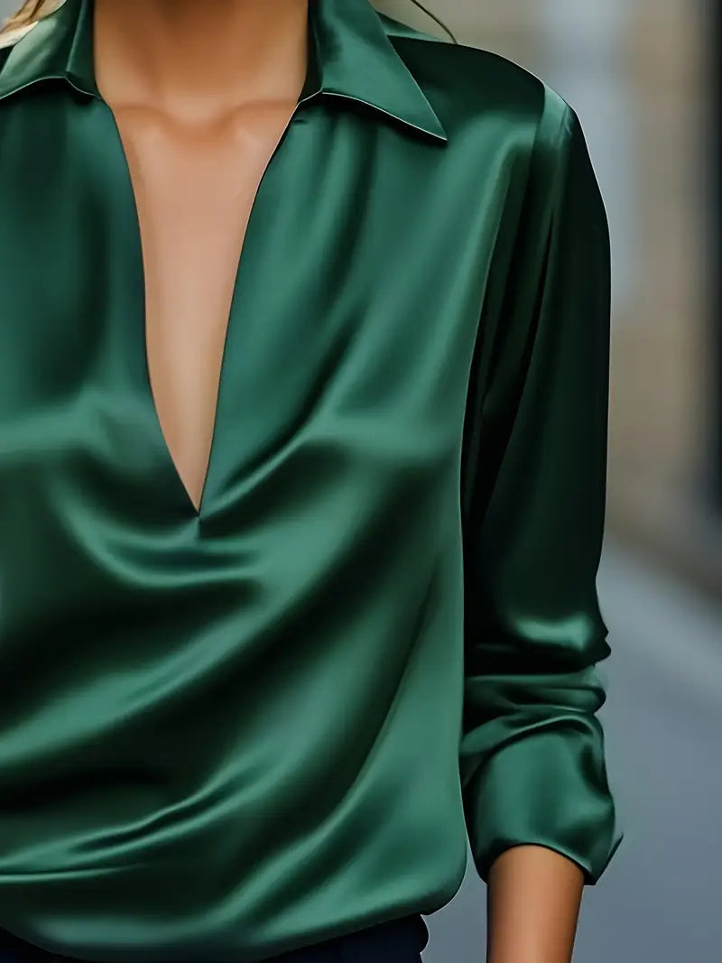 Eva | Premium V-Neck Blouse