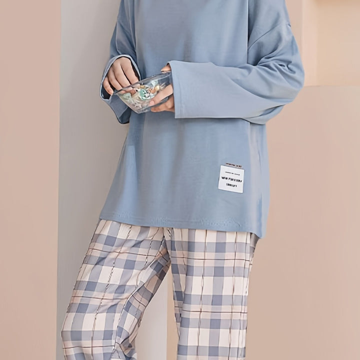 Sheryl | Relaxed Plaid Two-Piece Set