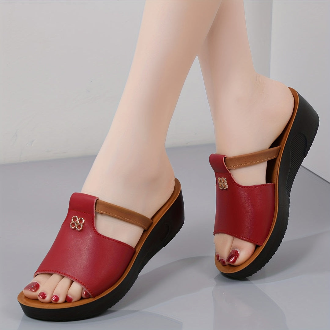 Genevieve | Comfort Wedge Sandals