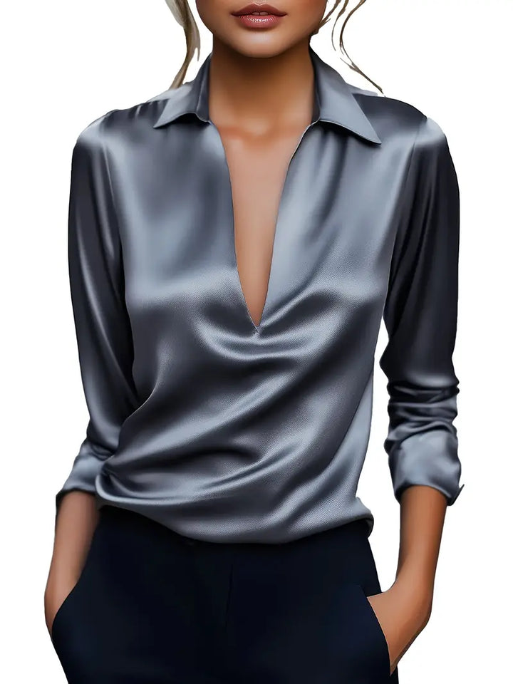 Eva | Premium V-Neck Blouse