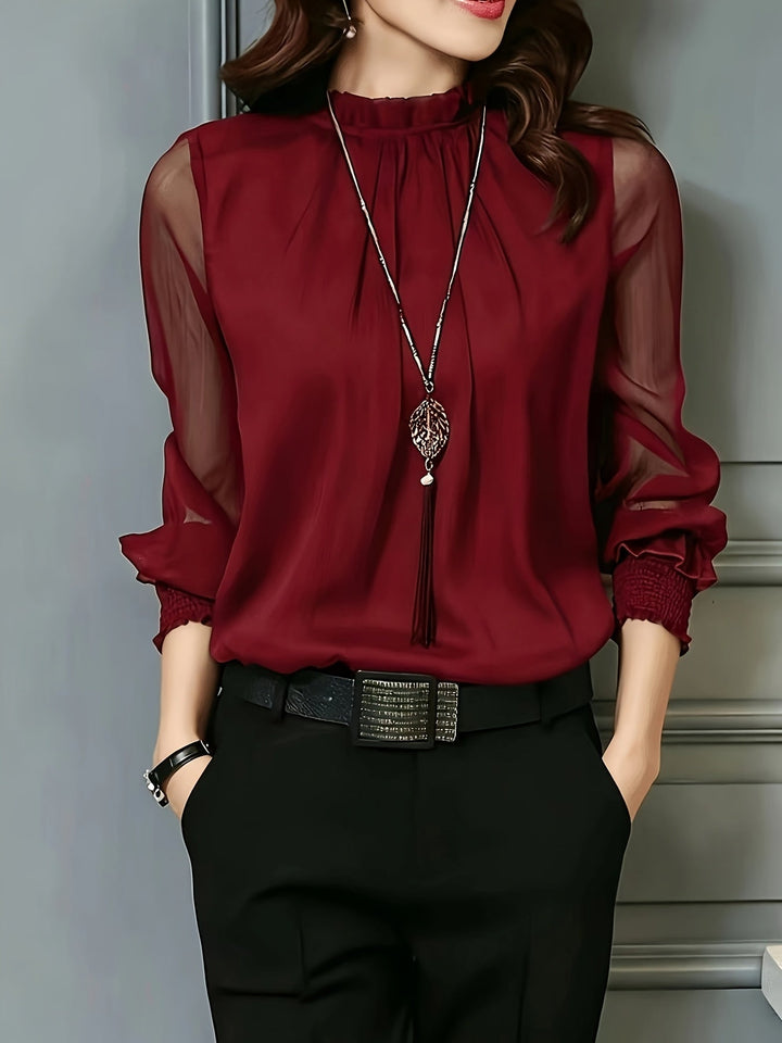 Ethel | Stand-Collar Blouse