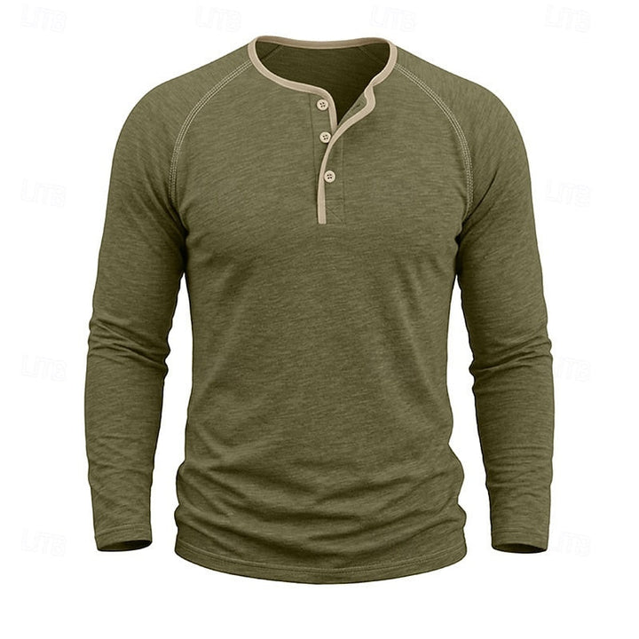 Dean | Classic Button Henley Shirt