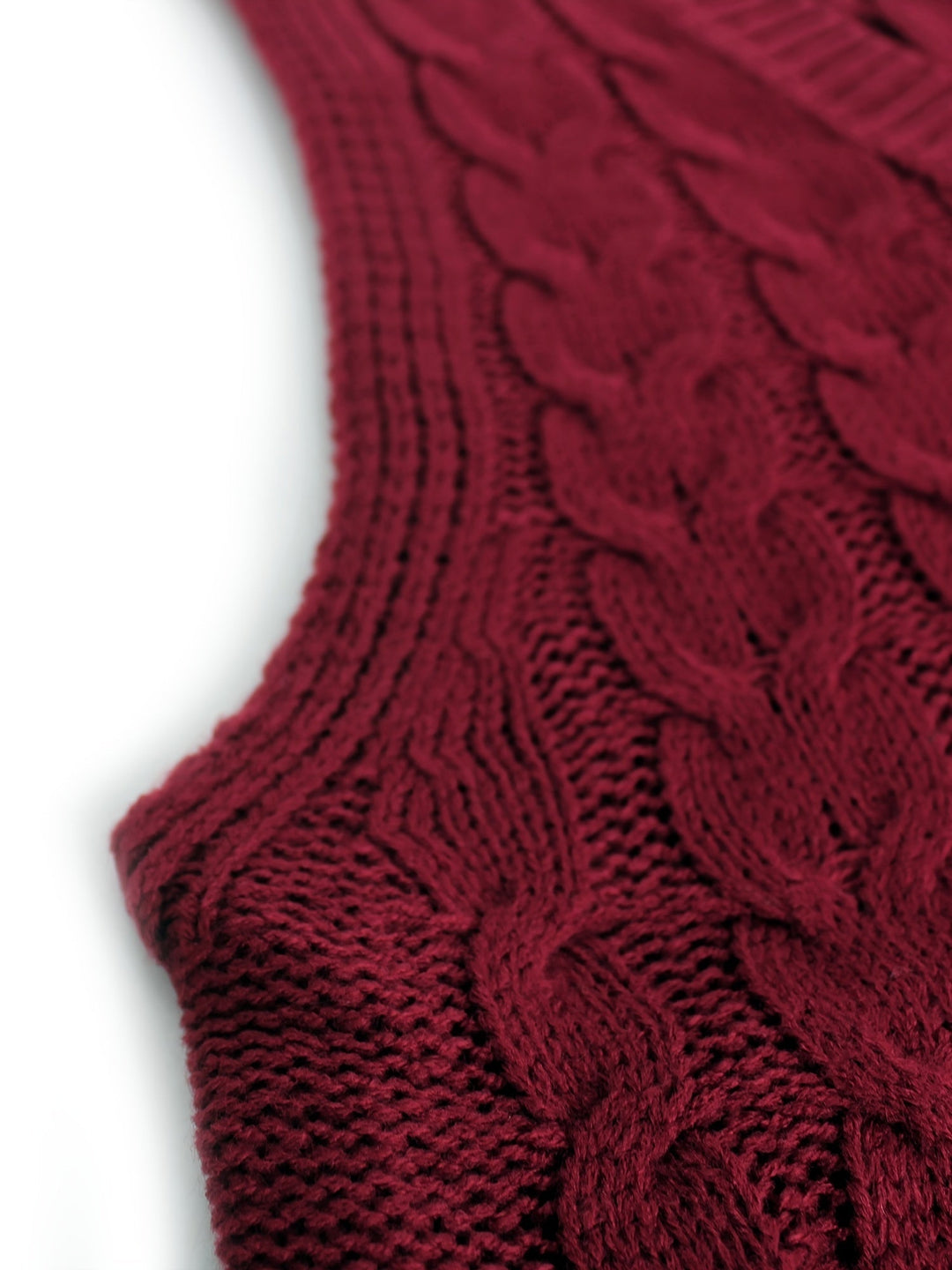 Lillian | Cable-Knit V-Neck Sweater Vest