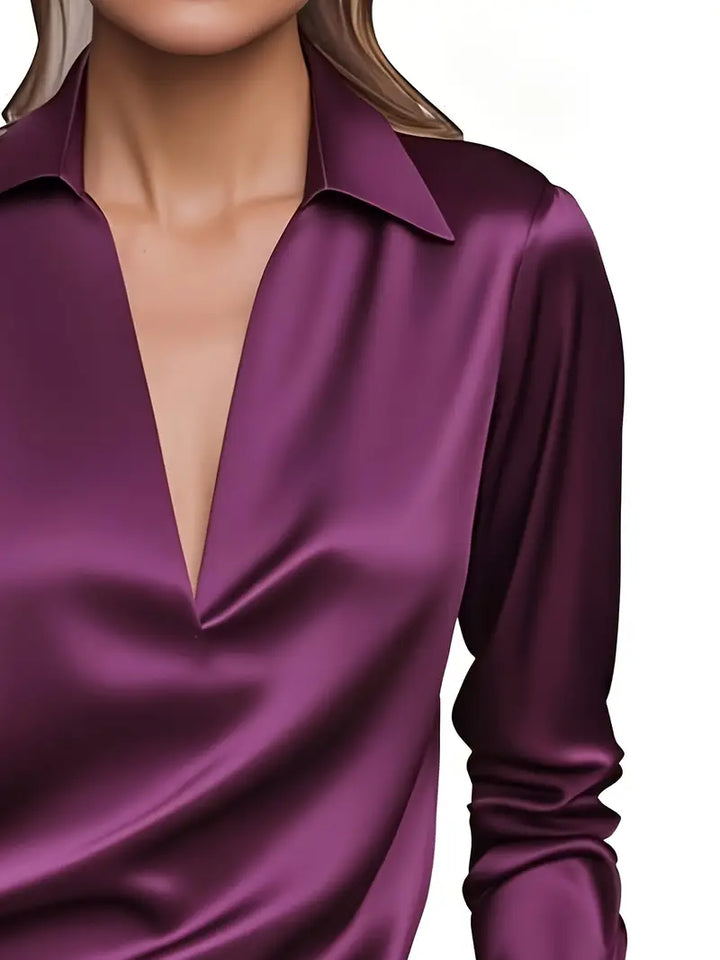 Eva | Premium V-Neck Blouse