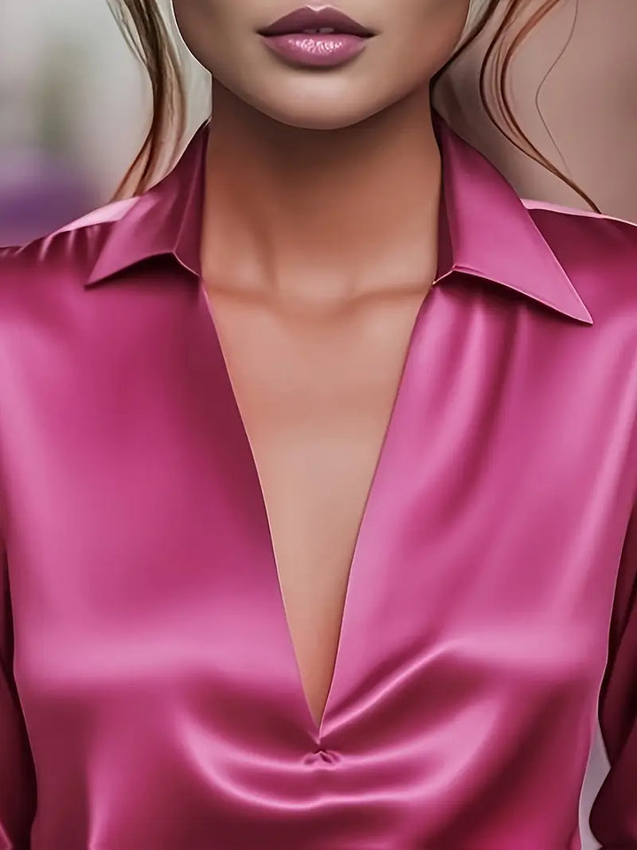 Eva | Premium V-Neck Blouse