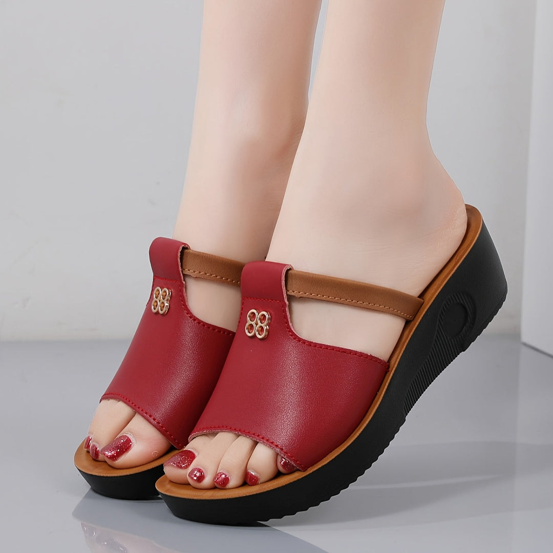 Genevieve | Comfort Wedge Sandals