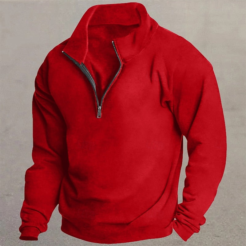 Caleb | Quarter-Zip Standing Collar Pullover