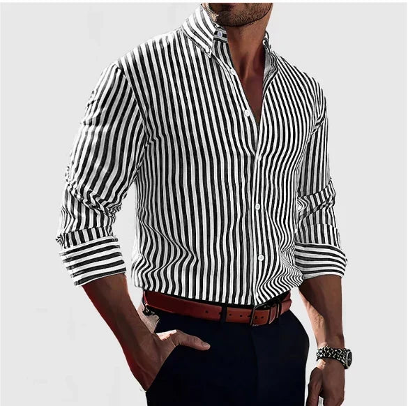 April | Classic Elegant Striped Shirt