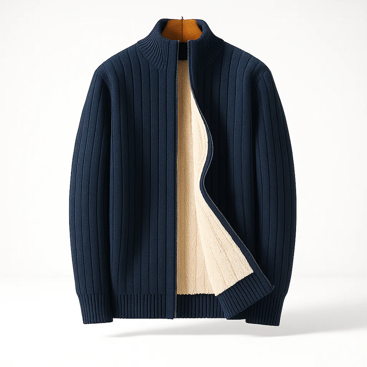 Dustin | Casual Long Sleeve Zipper Cardigan
