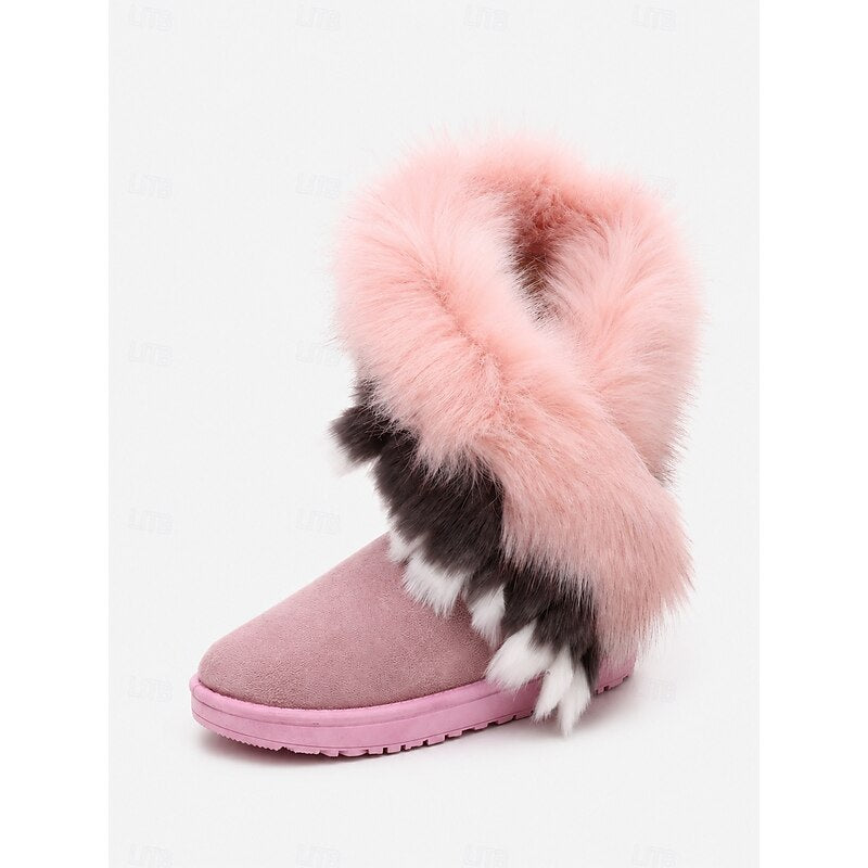 Colleen | Fluffy-Trimmed Winter Boots