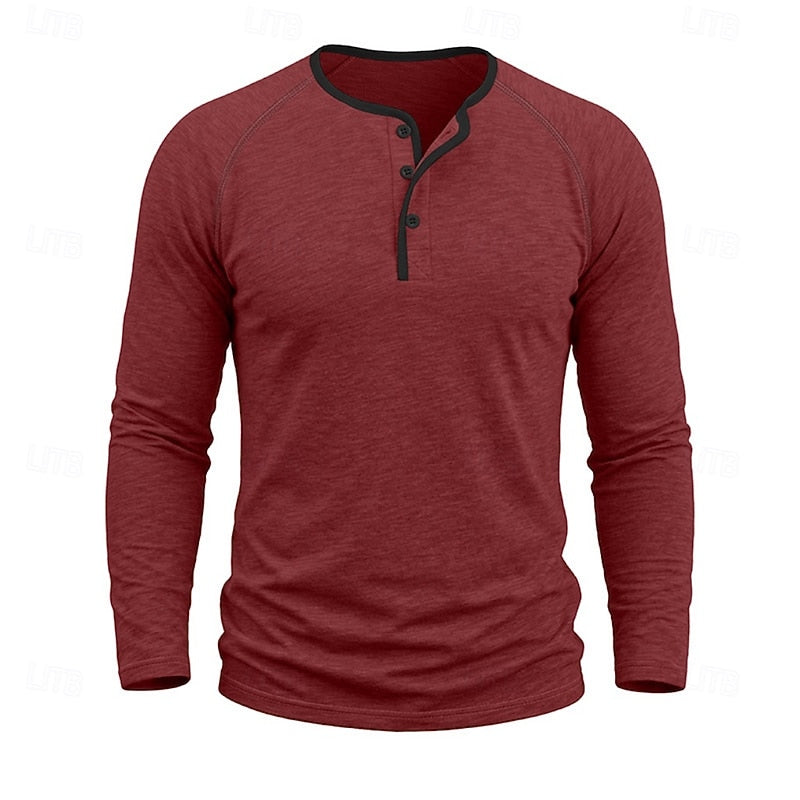 Dean | Classic Button Henley Shirt