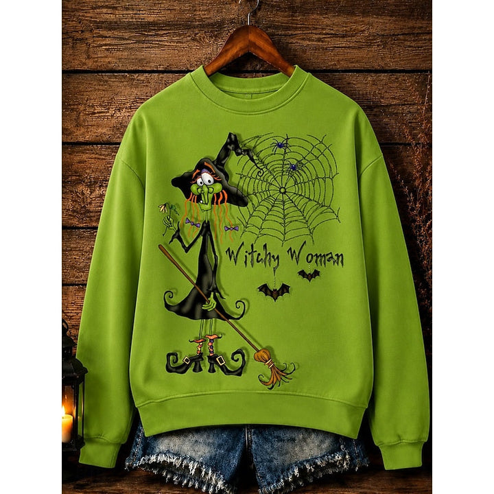 Rosemarie | Playful Halloween Crew-Neck Sweatshirt